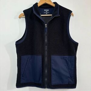 Rhone Sherpa Fleece Vest Men’s Medium Navy Blue
